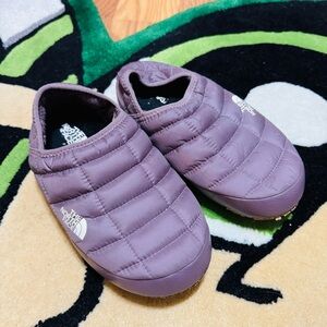The north face purple thermoball slip on mules slippers shoes